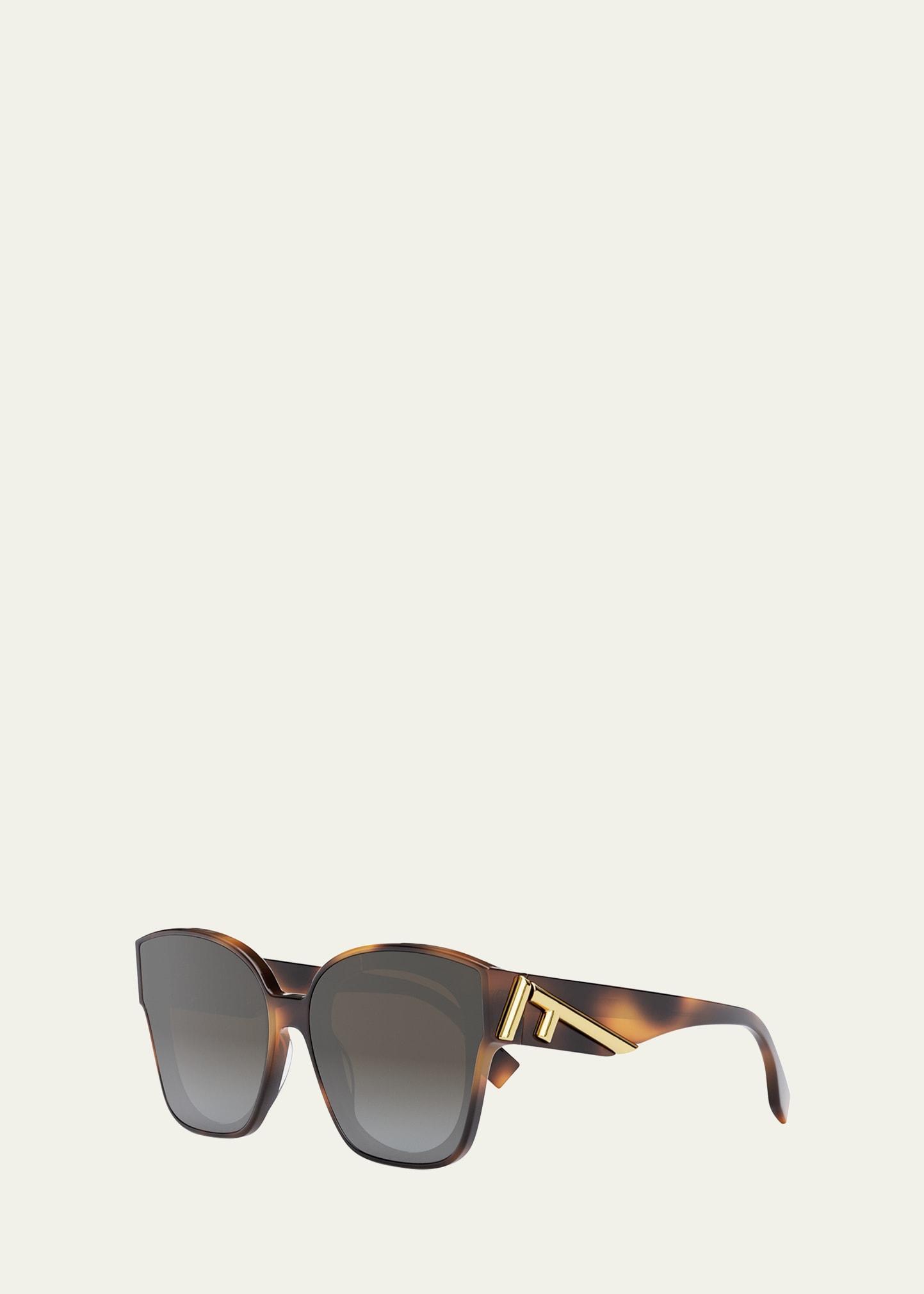 Oversized F Logo Acetate Cat-Eye Sunglasses Product Image