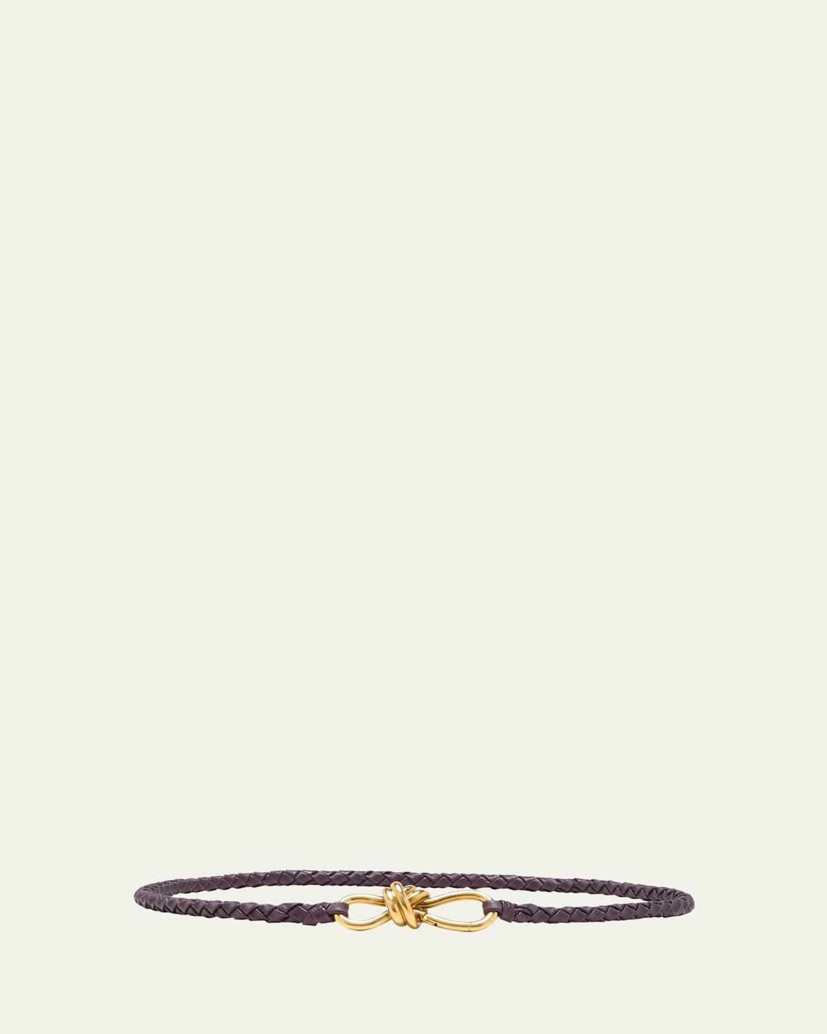 Intrecciato Braided Nappa Leather Belt Product Image