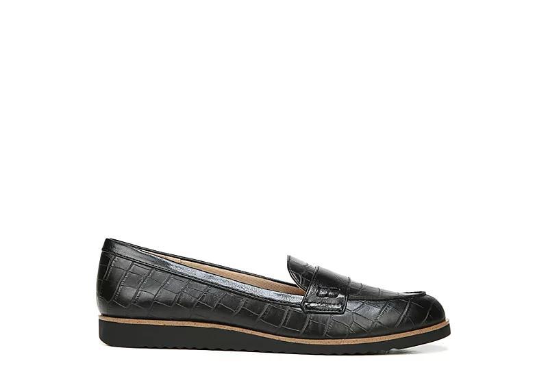 LifeStride Zee Women's Slip-on Loafers, Size: 9 Wide, Black Croc Product Image