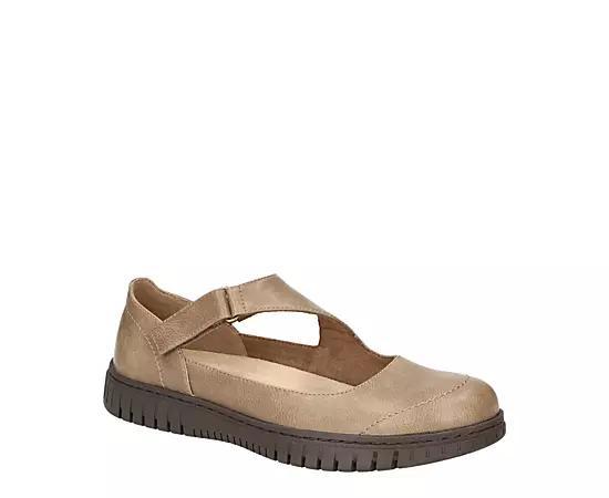 Easy Street Joyful Women's Mary Jane Flats, Size: 6.5 Wide, Brown Product Image