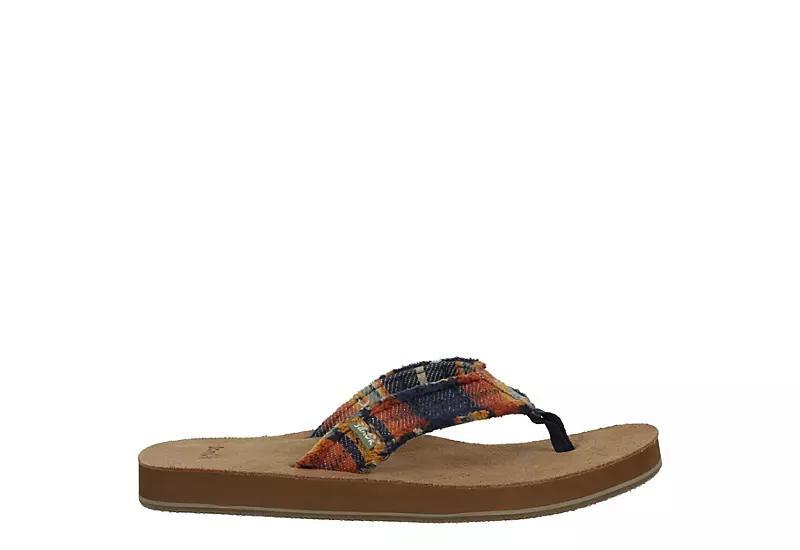 Sanuk Mens Fraid Not Blanket Flip Flop Sandal Product Image