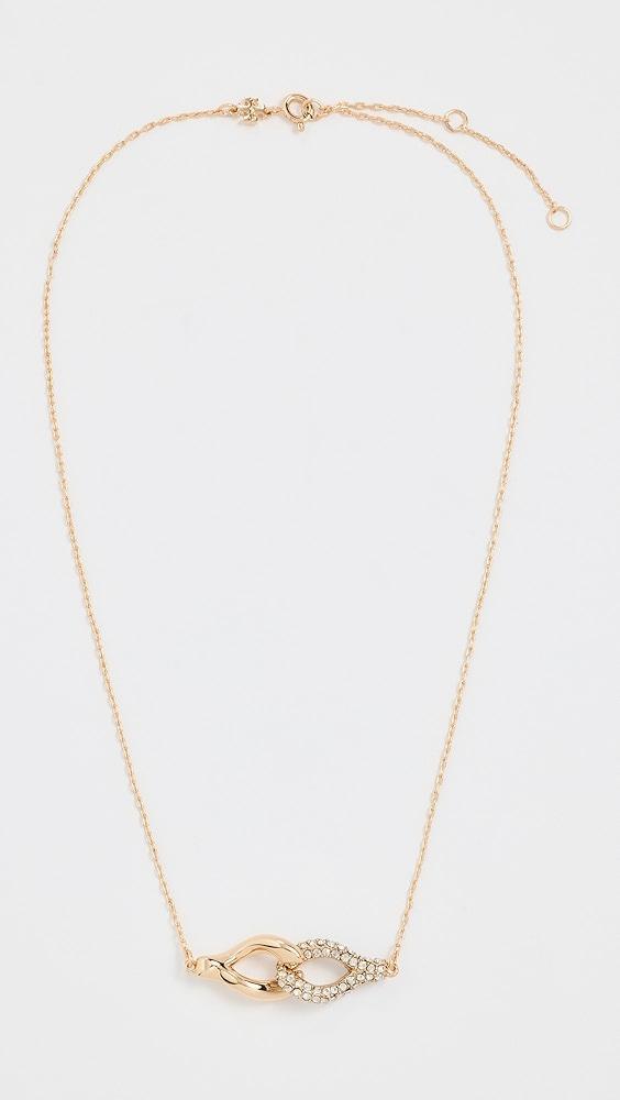 Tory Burch Interlocking Wishbone Pendant Necklace | Shopbop Product Image
