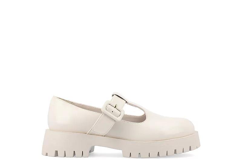 Journee Suvi Tru Comfort Foam Womens Mary Jane Flats Ivory Product Image
