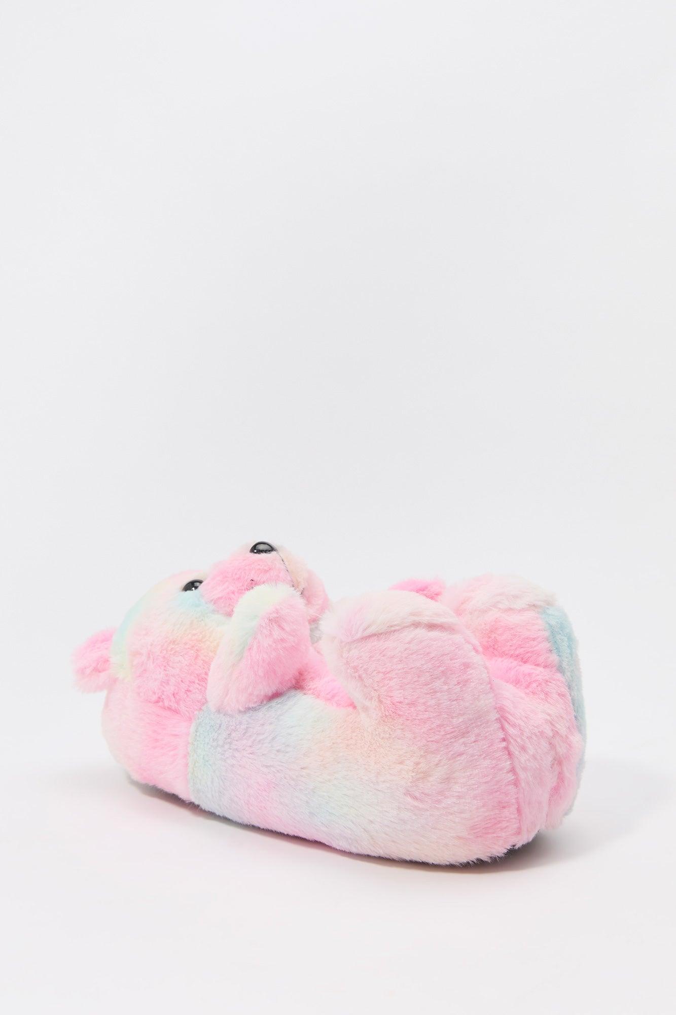 Faux Fur 3D Bear Slippers Female Product Image
