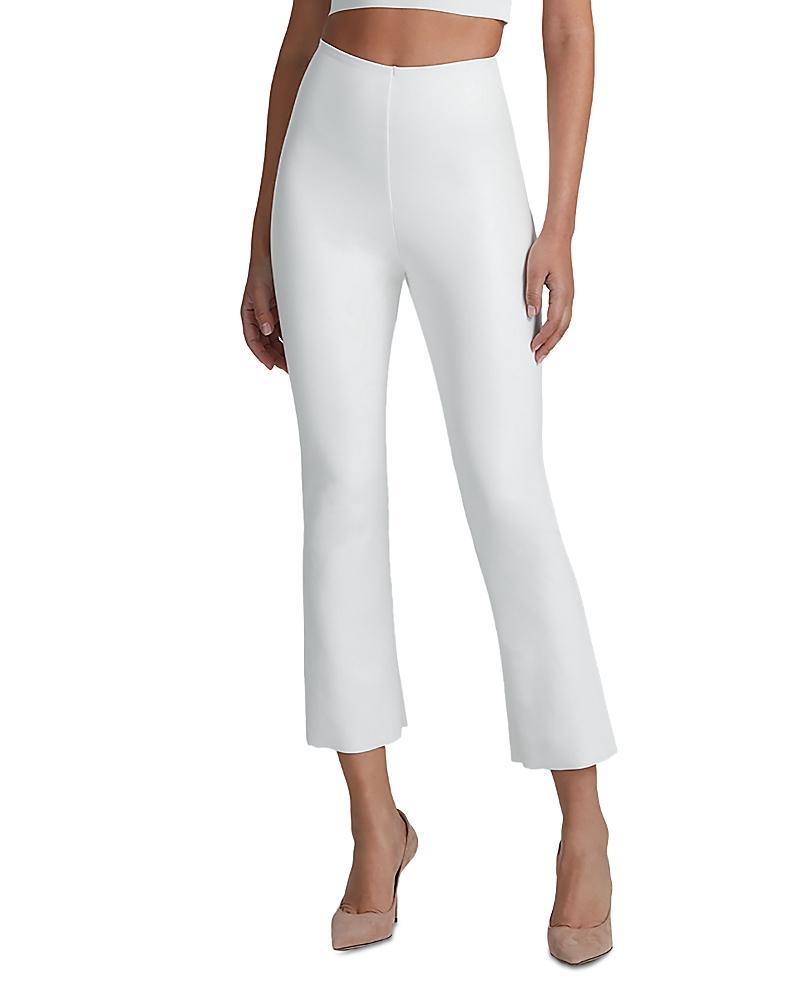 Commando Faux Leather Cropped Flare Leggings Product Image