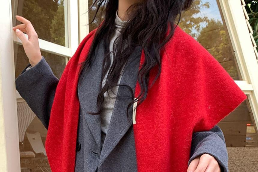 Plain Knit Shawl Product Image