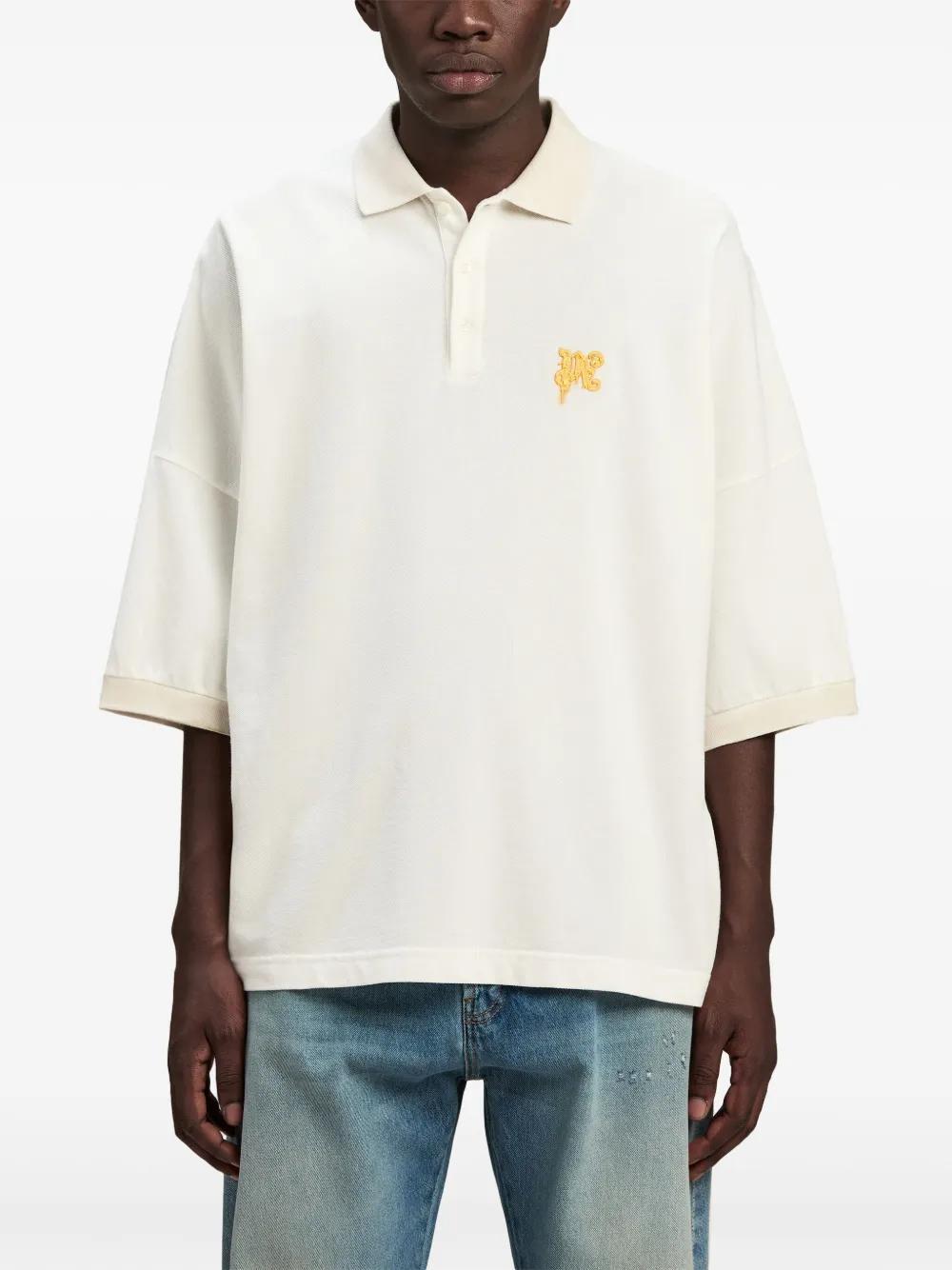 logo-print cotton polo shirt Product Image
