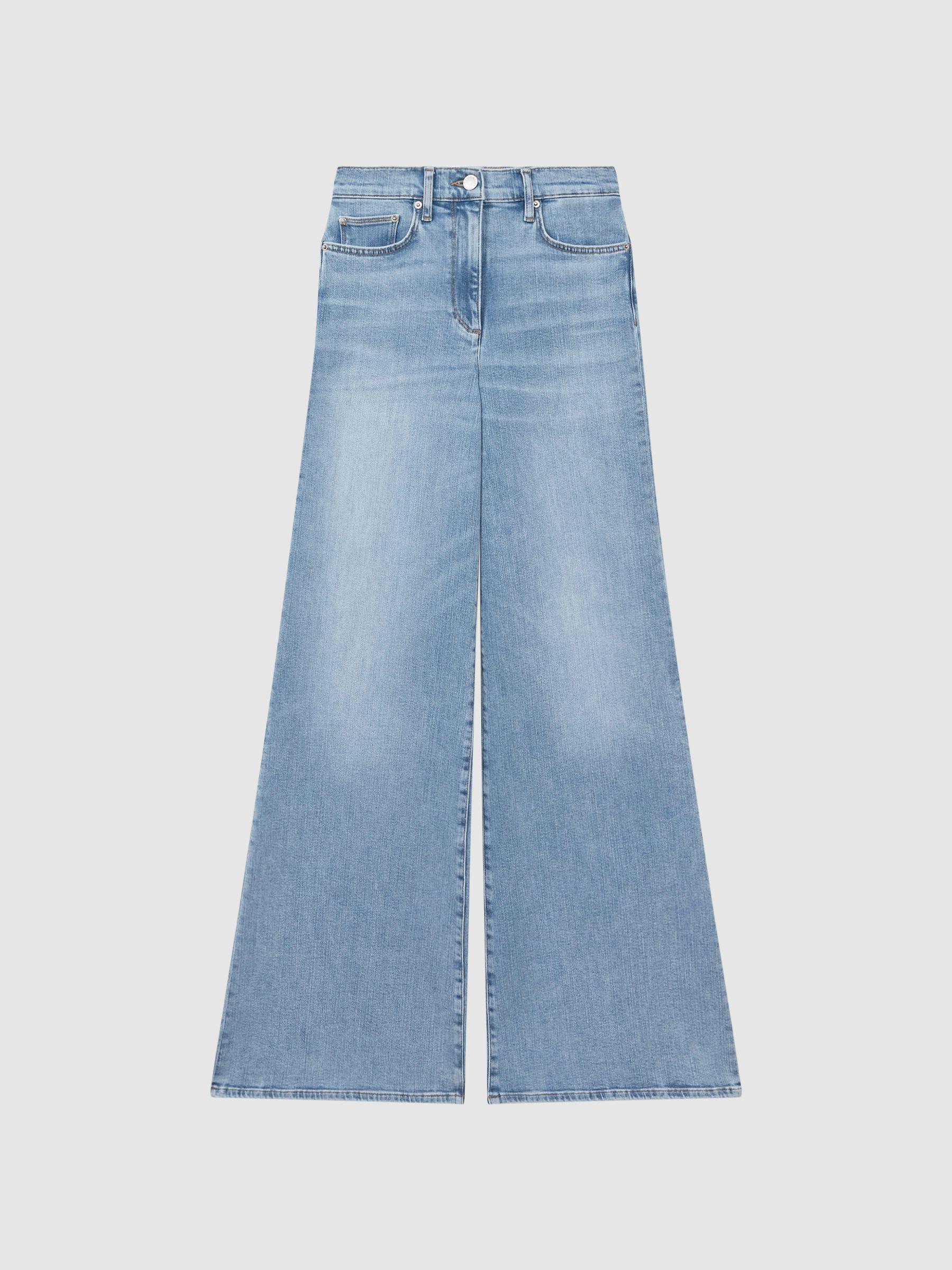 Palazzo Jeans in Light Blue Product Image