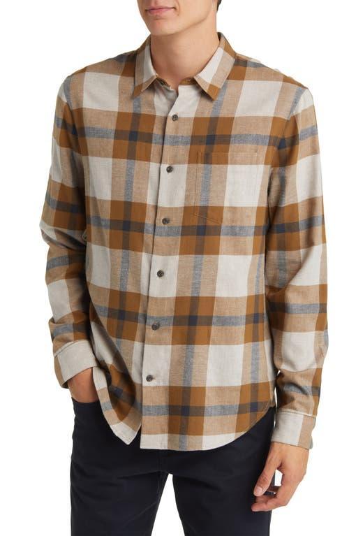 Vince Yorkshire Plaid Long Sleeve (Slate /Nightshade) Men's Clothing Product Image