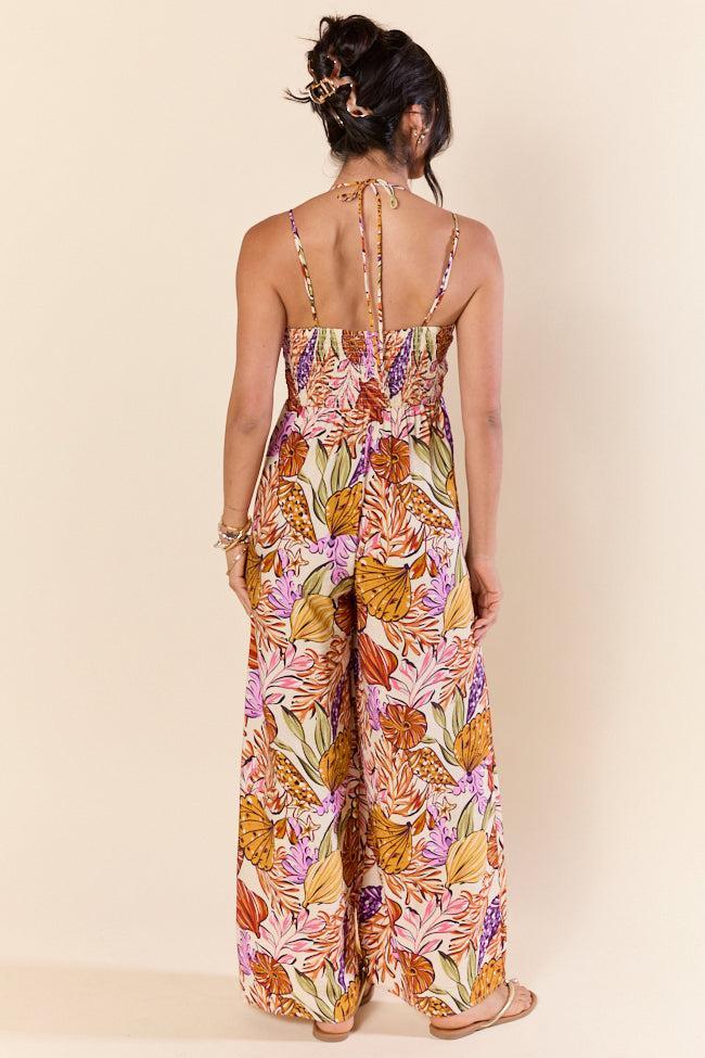 Lush Tropics Tropical Print Jumpsuit FINAL SALE Product Image
