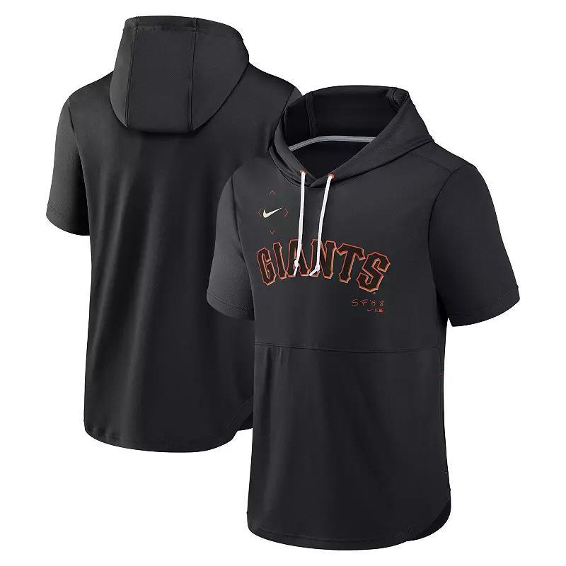 Mens Nike Los Angeles Angels Springer Short Sleeve Team Pullover Hoodie Product Image