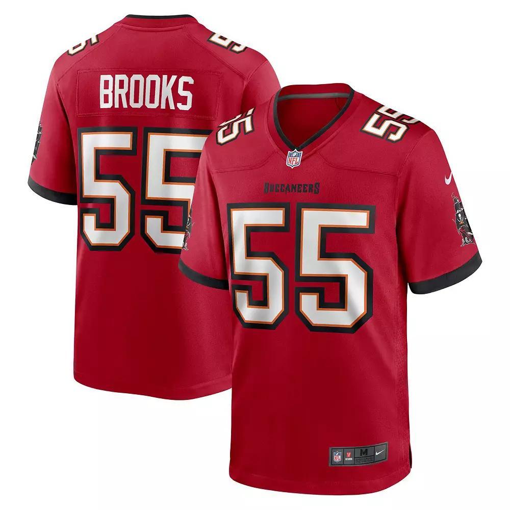 Men's Nike Derrick Brooks Red Tampa Bay Buccaneers Retired Player Game Jersey, Size: 2XL Product Image