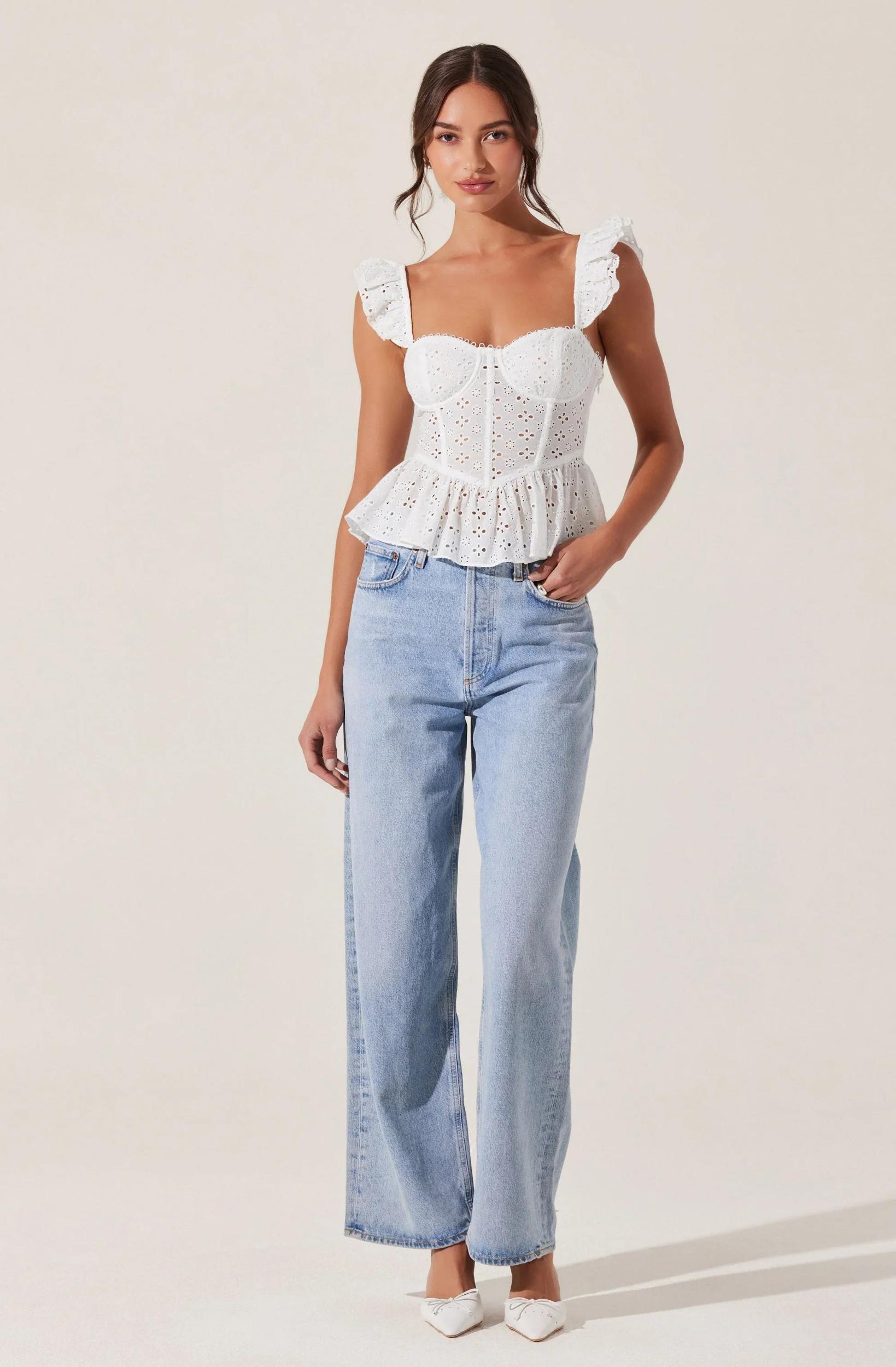 ASTR The Label | Baylin Top | White Product Image