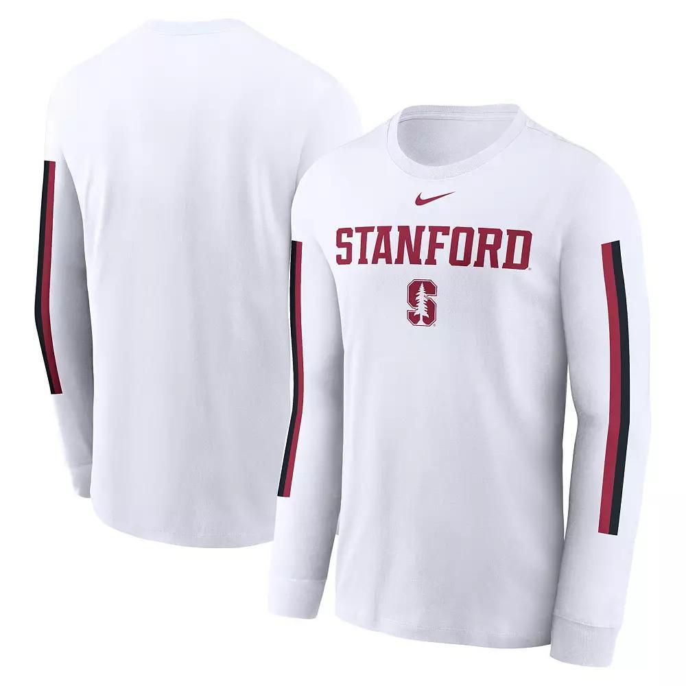 Men's Nike White Stanford Cardinal Local Spirit Slogan Long Sleeve T-Shirt, Size: XL Product Image