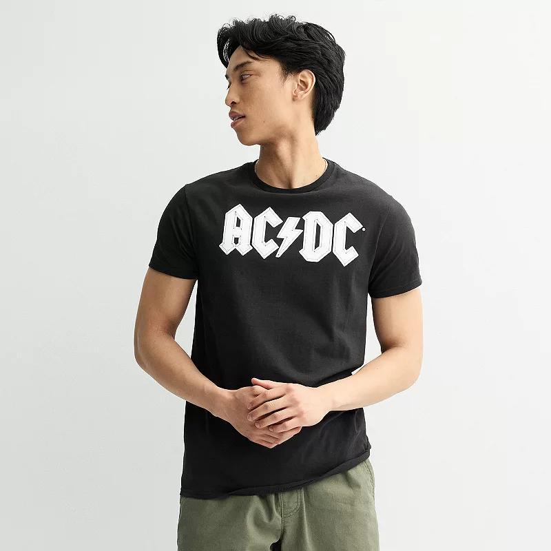 Men's AC/DC Logo Tee, Size: Small, Black Product Image