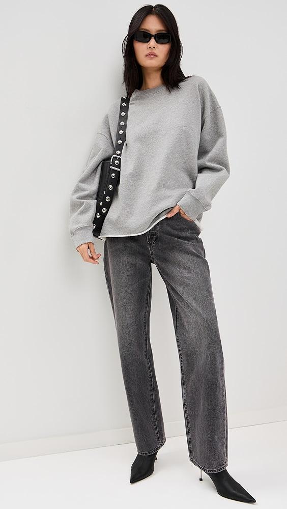 RE/DONE Oversized Raw Crewneck | Shopbop Product Image