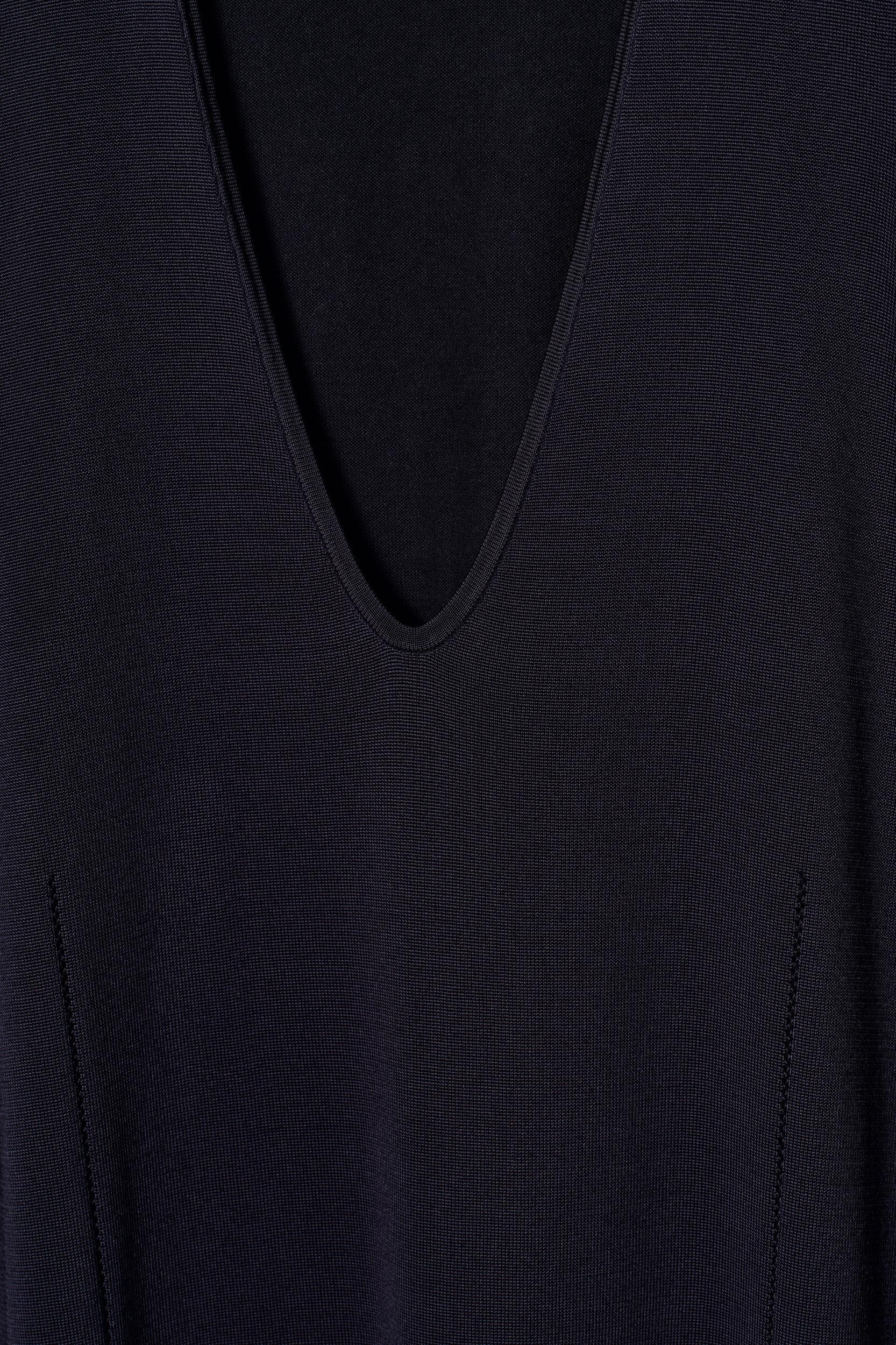 KNITTED COTTON MIDI DRESS Product Image
