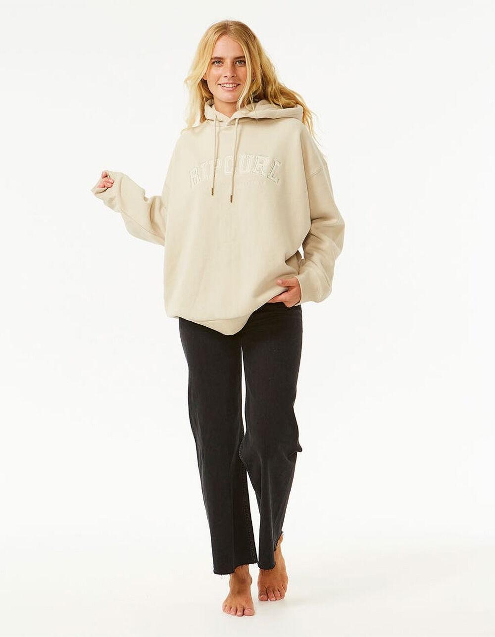RIP CURL Varsity Womens Hoodie - NATURAL Product Image