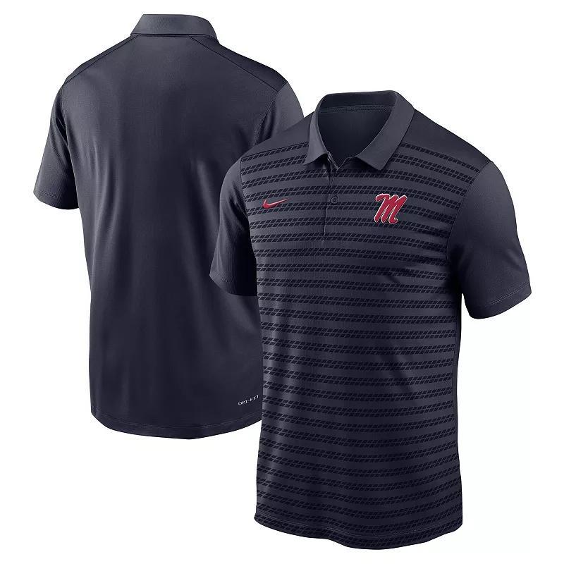 Men's Nike Navy Ole Miss Rebels 2024 Sideline Victory Coaches Performance Polo, Size: Large, Blue Product Image