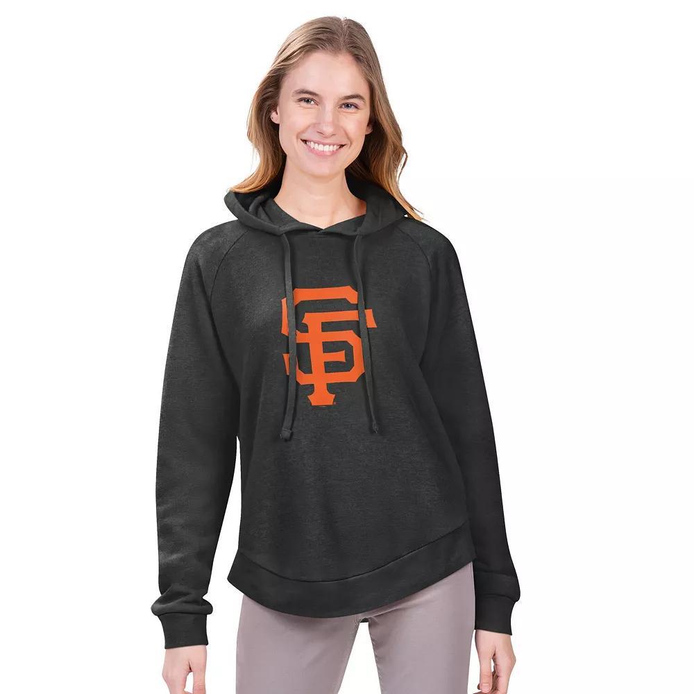 Women's G-III 4Her by Carl Banks  Navy Philadelphia Phillies Jordan Angel Raglan Fleece Pullover Hoodie, Size: Medium, Blue Product Image