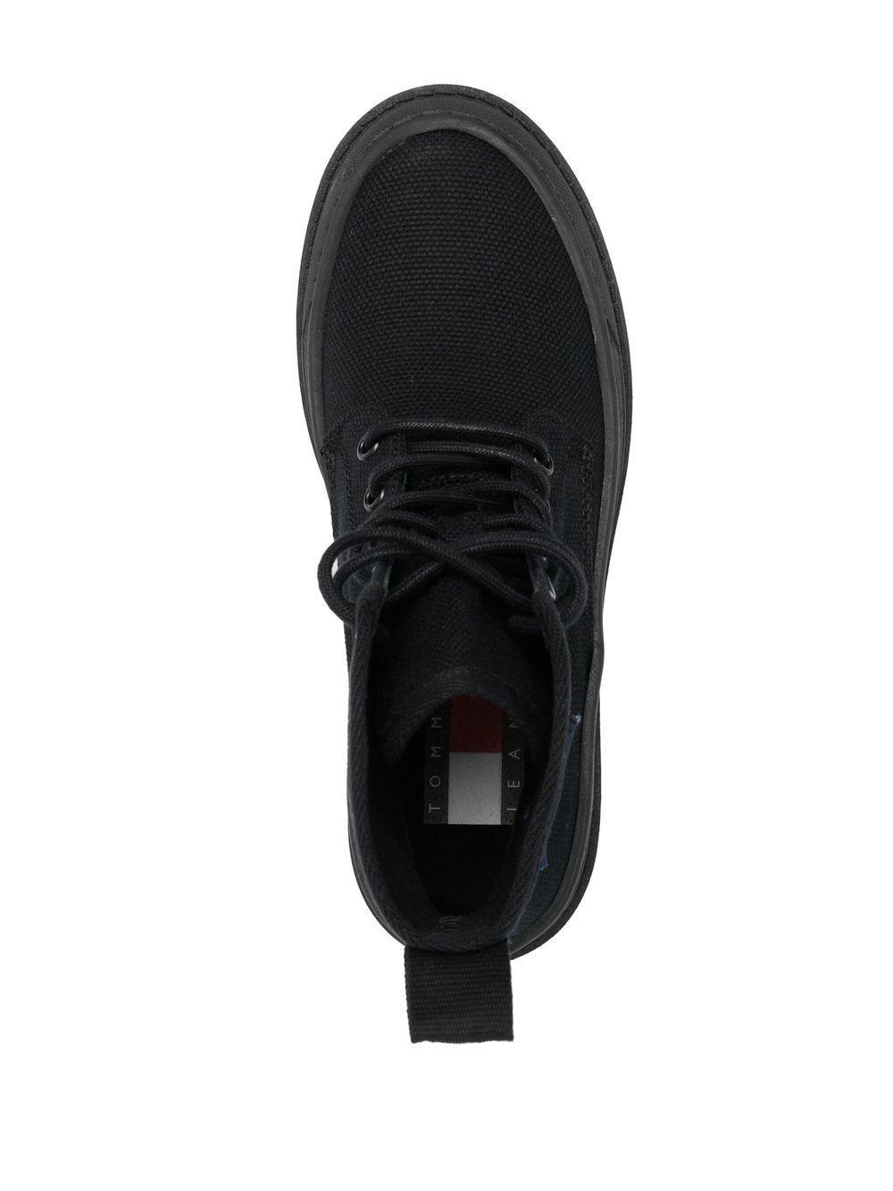 Foxing lace-up ankle boots Product Image