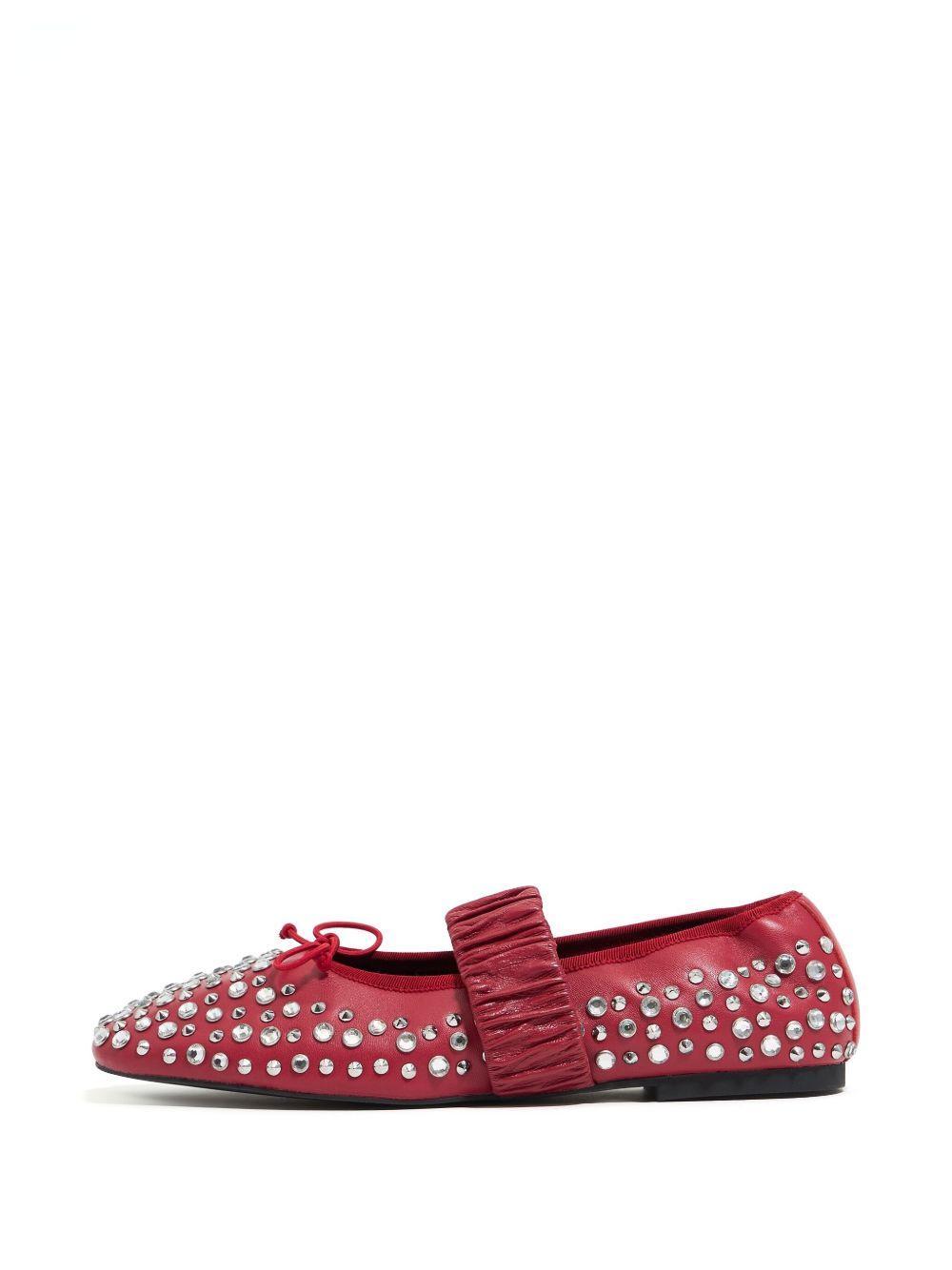 stud-embellished ballerina shoes  Product Image