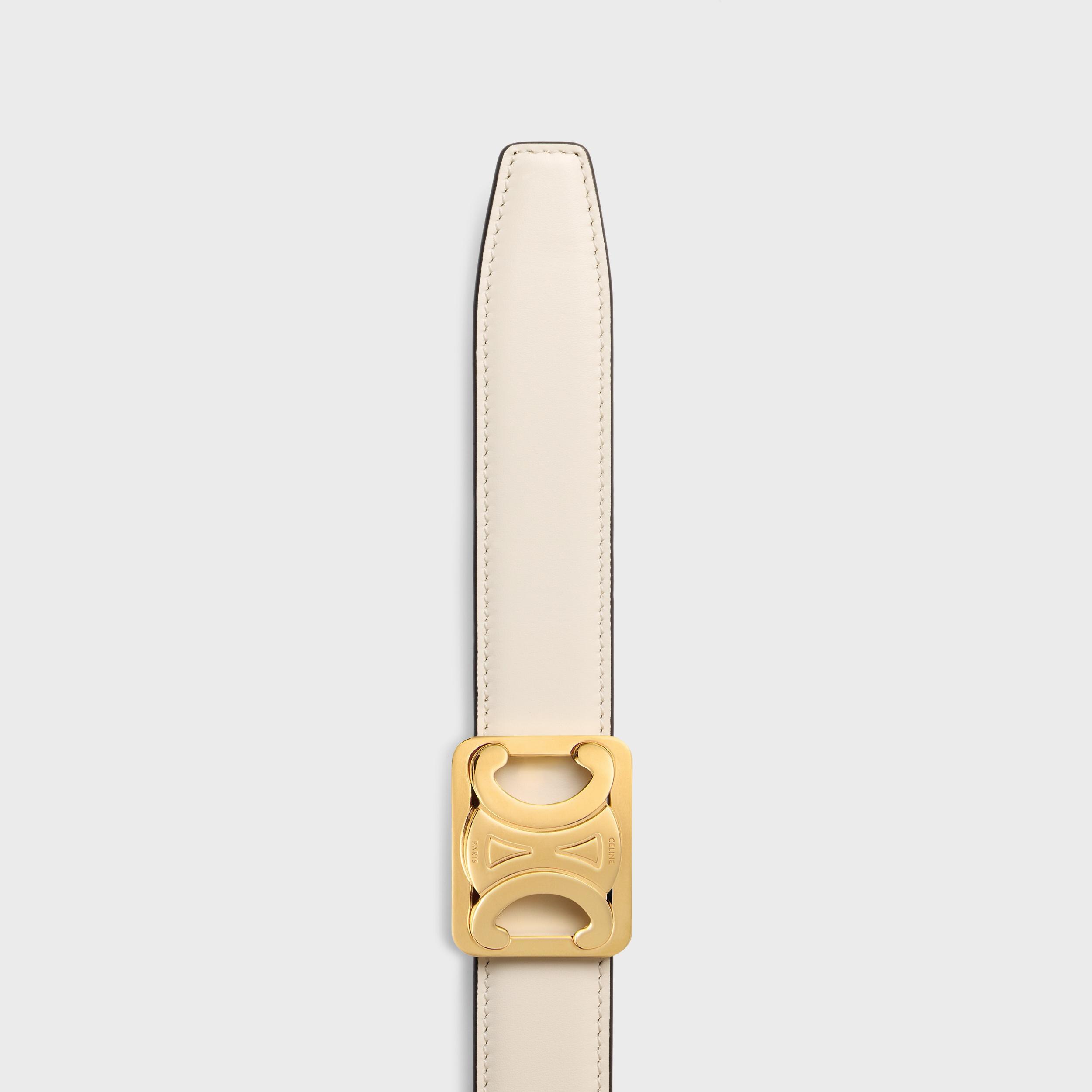 MEDIUM REVERSIBLE FRAMED TRIOMPHE BELT IN TAURILLON Product Image