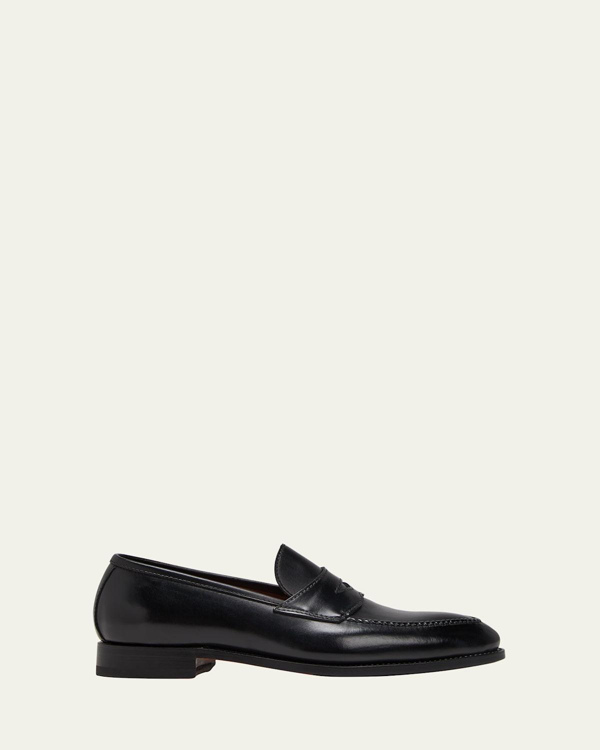 Mens Principe Leather Penny Loafers Product Image