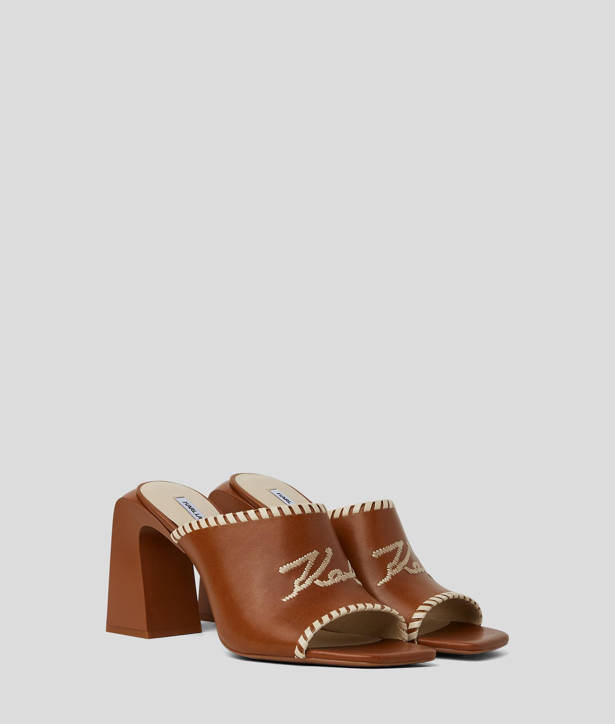 KARL SIGNATURE ASTRA NOVA HEELED SANDALS Product Image