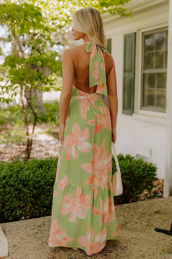 Coastal Blossom Floral Maxi Dress Product Image