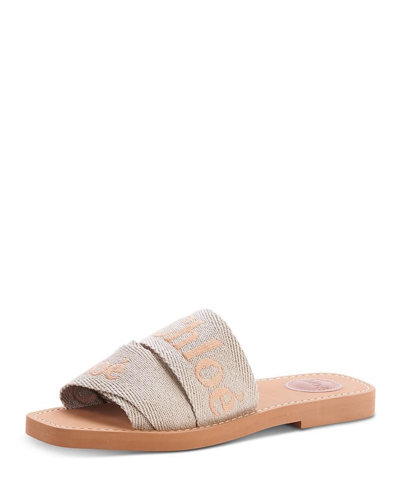 Chloe Womens Woody Logo Slide Sandals Product Image