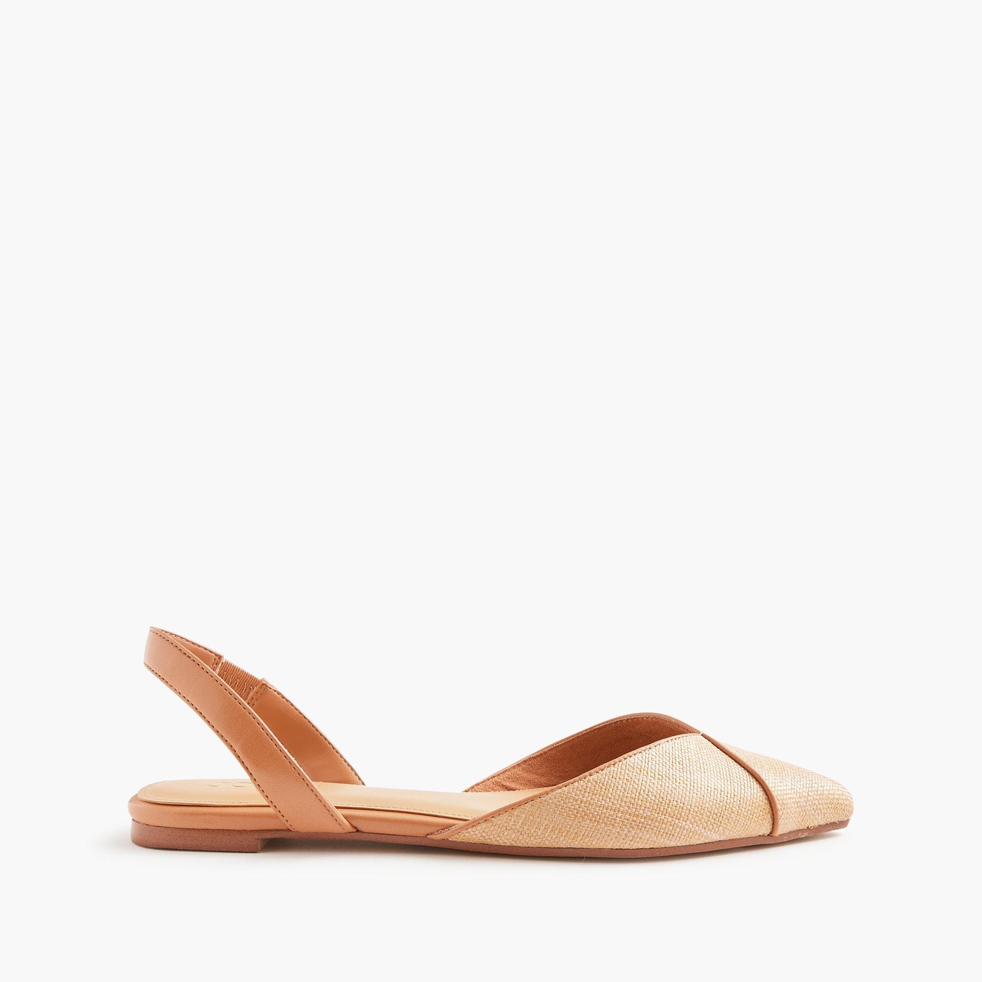 Woven slingback flats Product Image