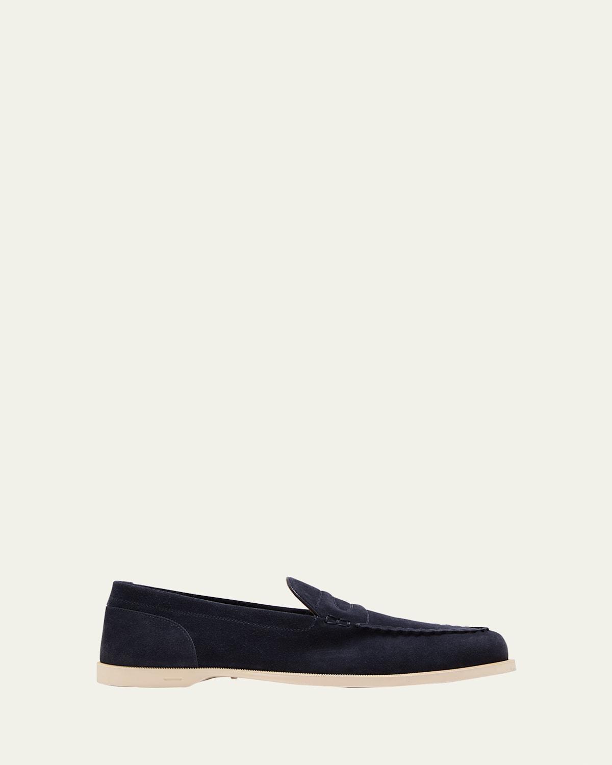 Mens Pace Suede Penny Loafers Product Image