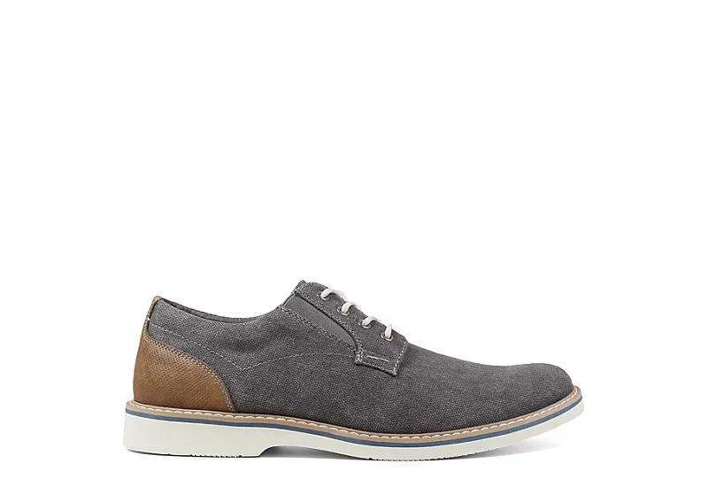 Nunn Bush® Barklay Men's Canvas Oxford Shoes, Size: 14, Grey Light Blue Product Image