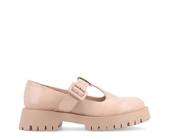 Journee Suvi Tru Comfort Foam Womens Mary Jane Flats Ivory Product Image