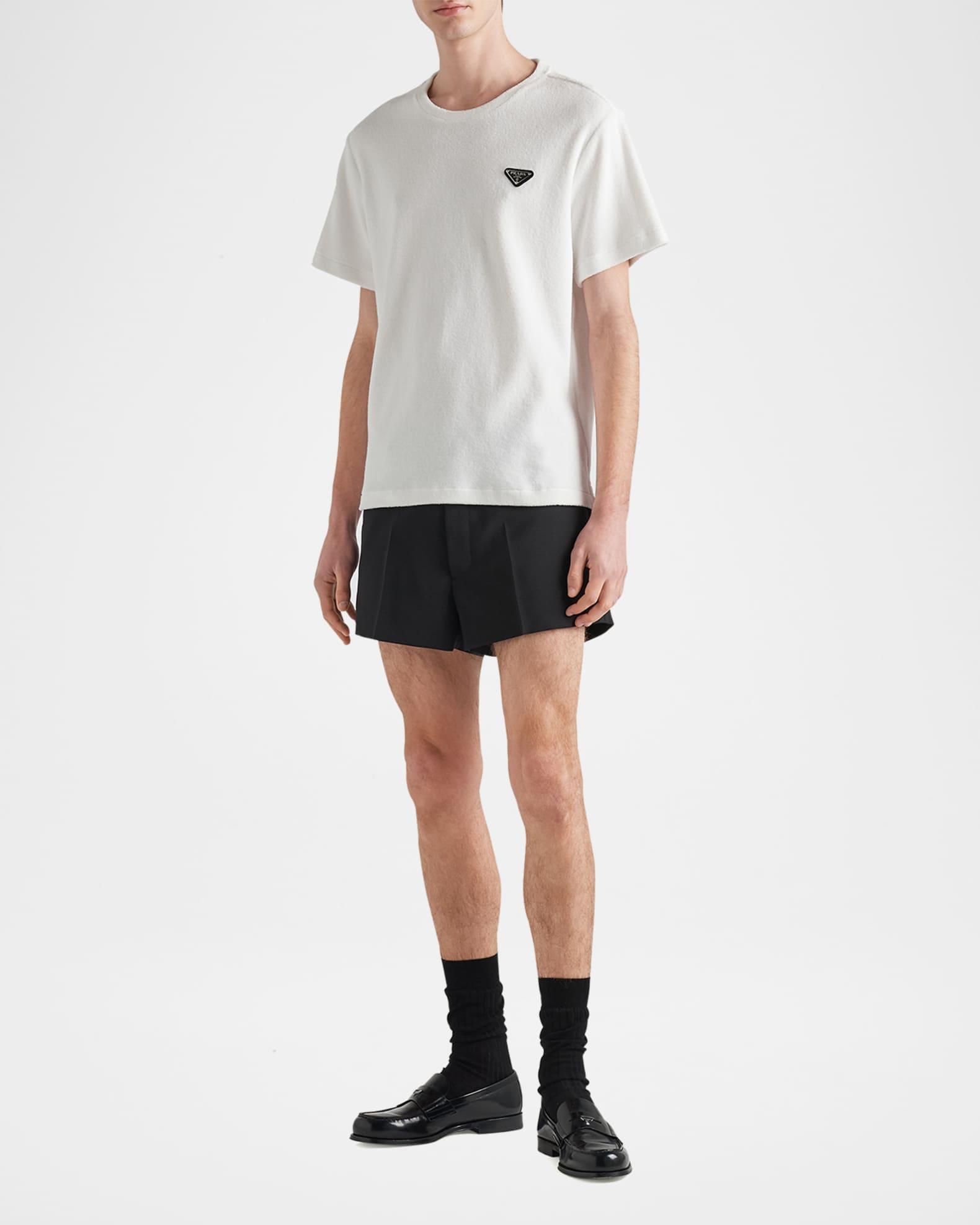 Men's Terry T-Shirt with Triangle Logo Product Image
