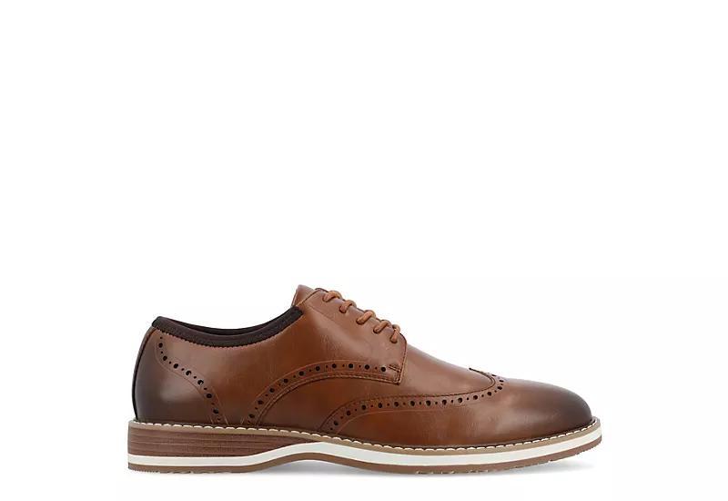 VANCE Ozzy Men's Wingtip Tru Comfort Foam Hybrid Dress Shoes, Size: 10, Red Product Image