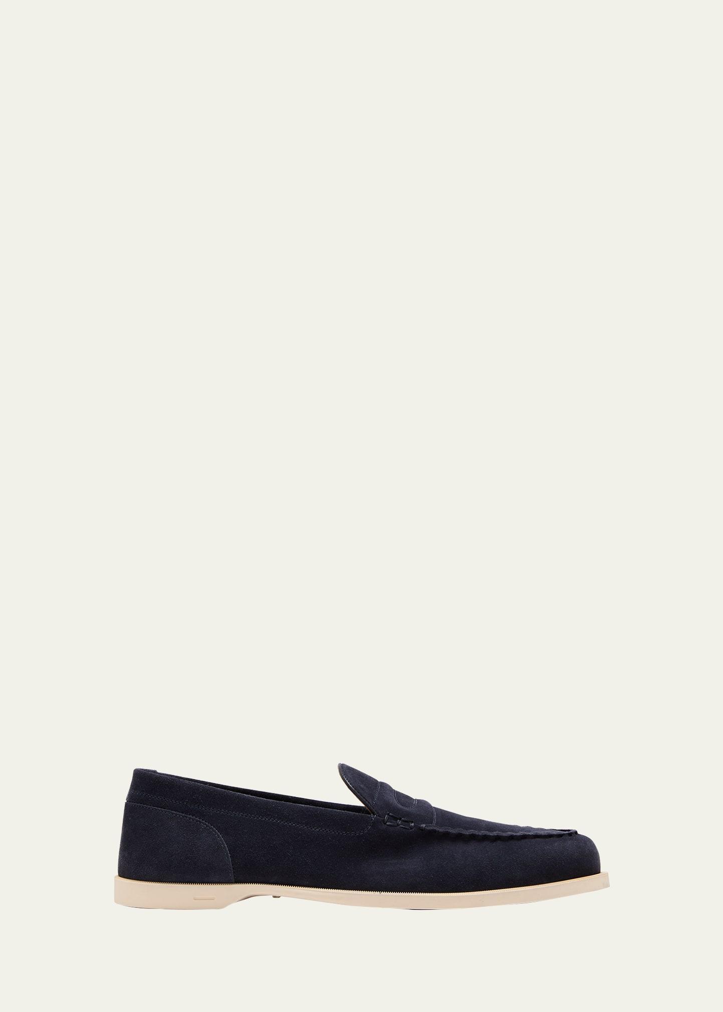 Mens Pace Suede Penny Loafers Product Image