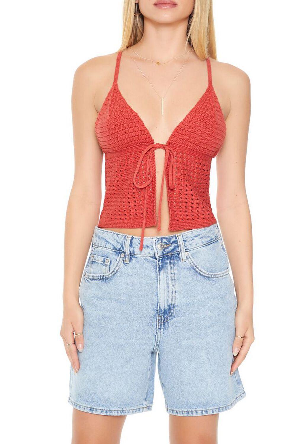 Crochet Sweater-Knit Cami | Forever 21 Product Image