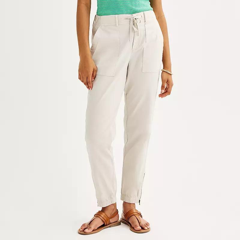Petite Sonoma Goods For Life® Core Utility Jogger, Women's, Size: XS Petite, Filigree Product Image