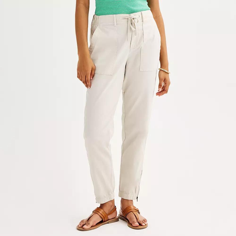 Petite Sonoma Goods For Life® Core Utility Jogger, Women's, Size: XS Petite, Filigree Product Image