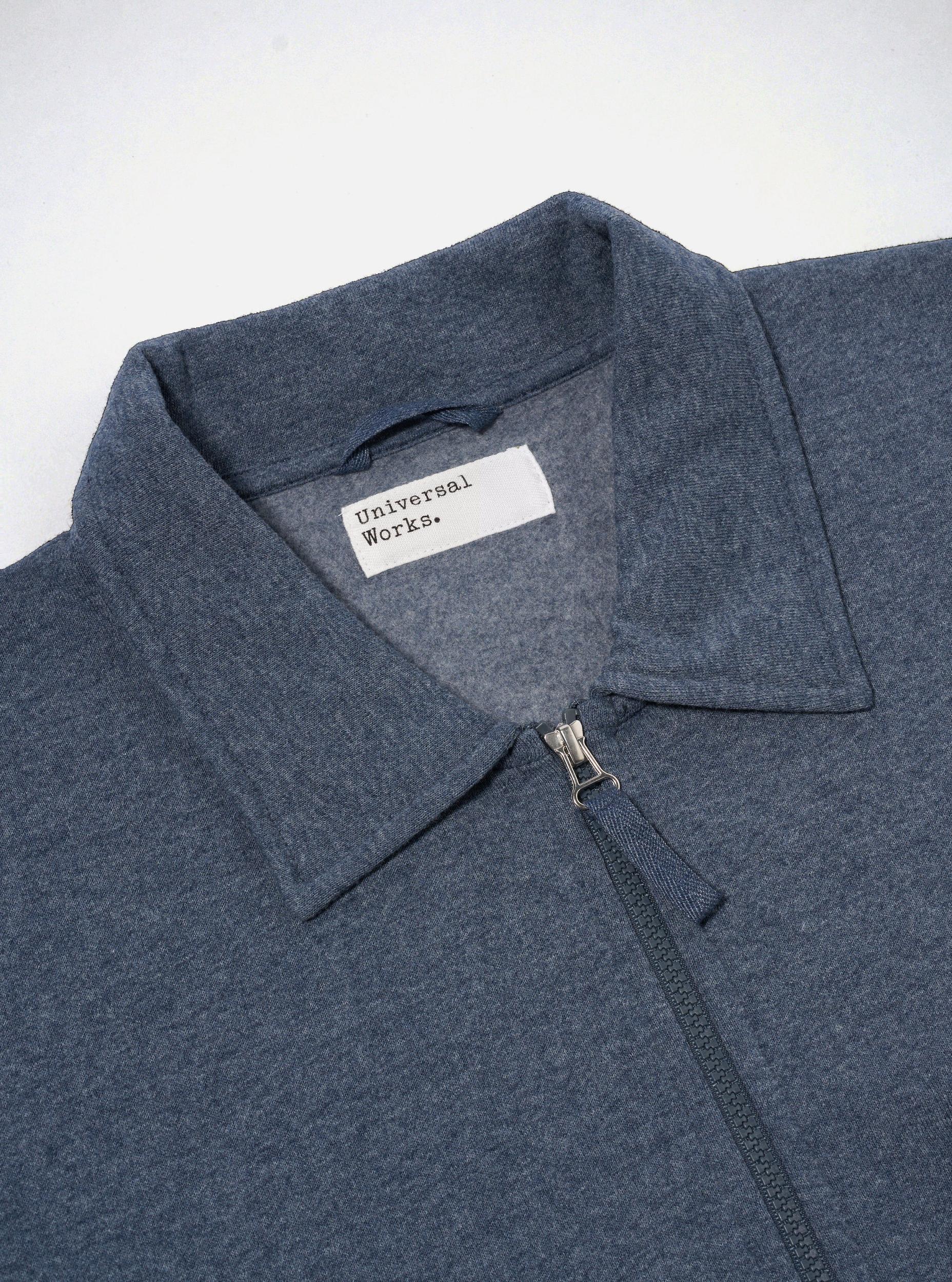 Navy Recycled Cotton Blend Jersey Tyler Jacket Product Image