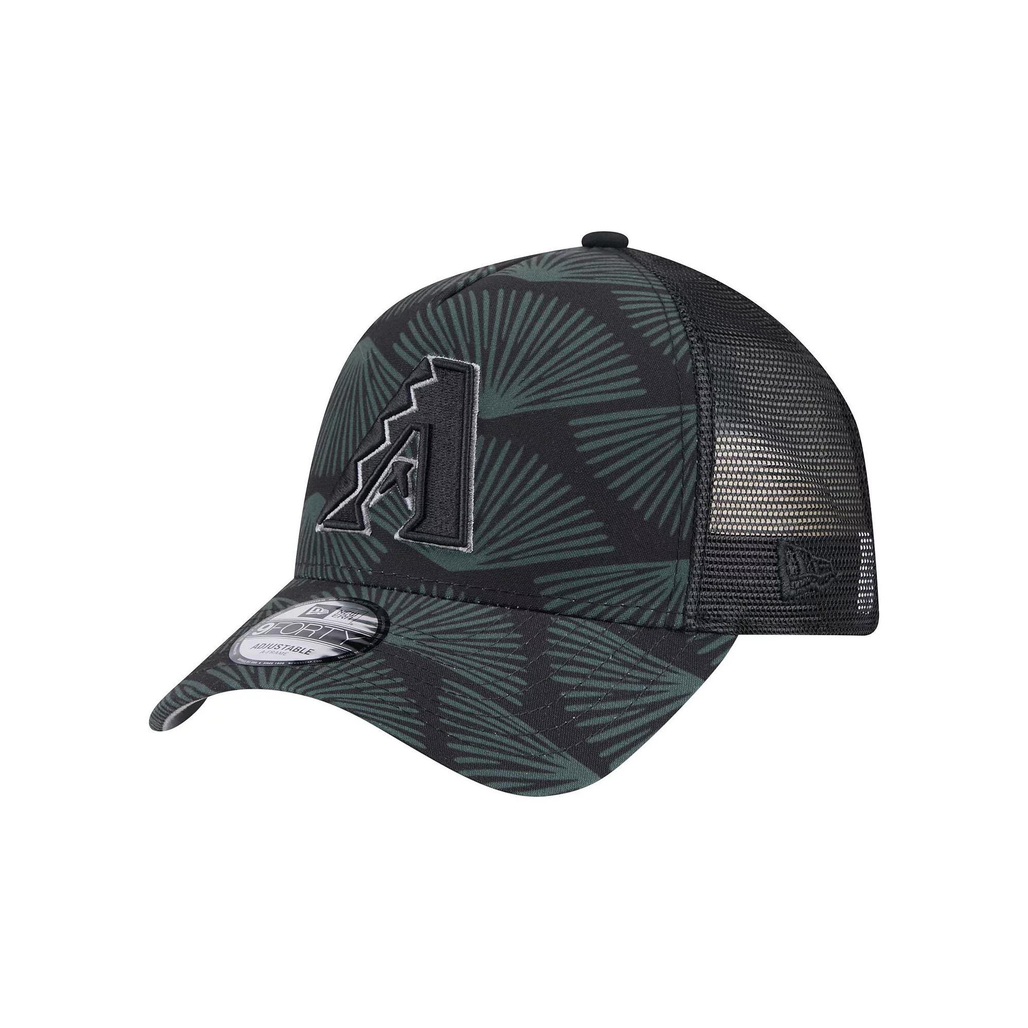 Men's New Era  Black Arizona Diamondbacks 9FORTY A-Frame Trucker Adjustable Hat Product Image