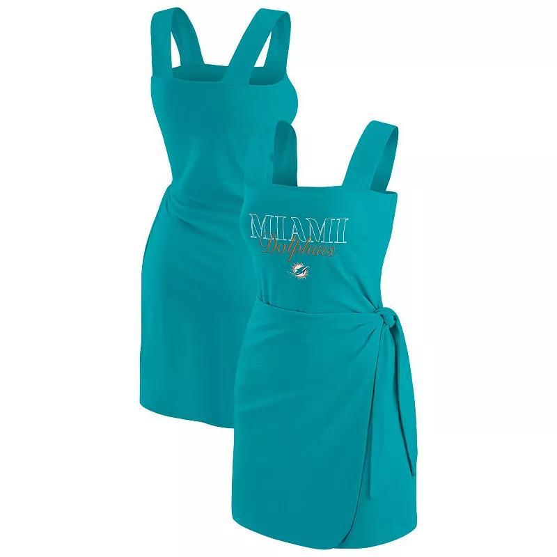 Women's WEAR by Erin Andrews  Black Las Vegas Raiders Wrap Dress, Size: XS, Lvr Black Product Image