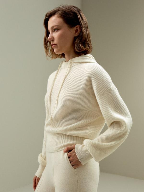 Eshe 2-in-1 Cashmere Detachable Hoodie Product Image