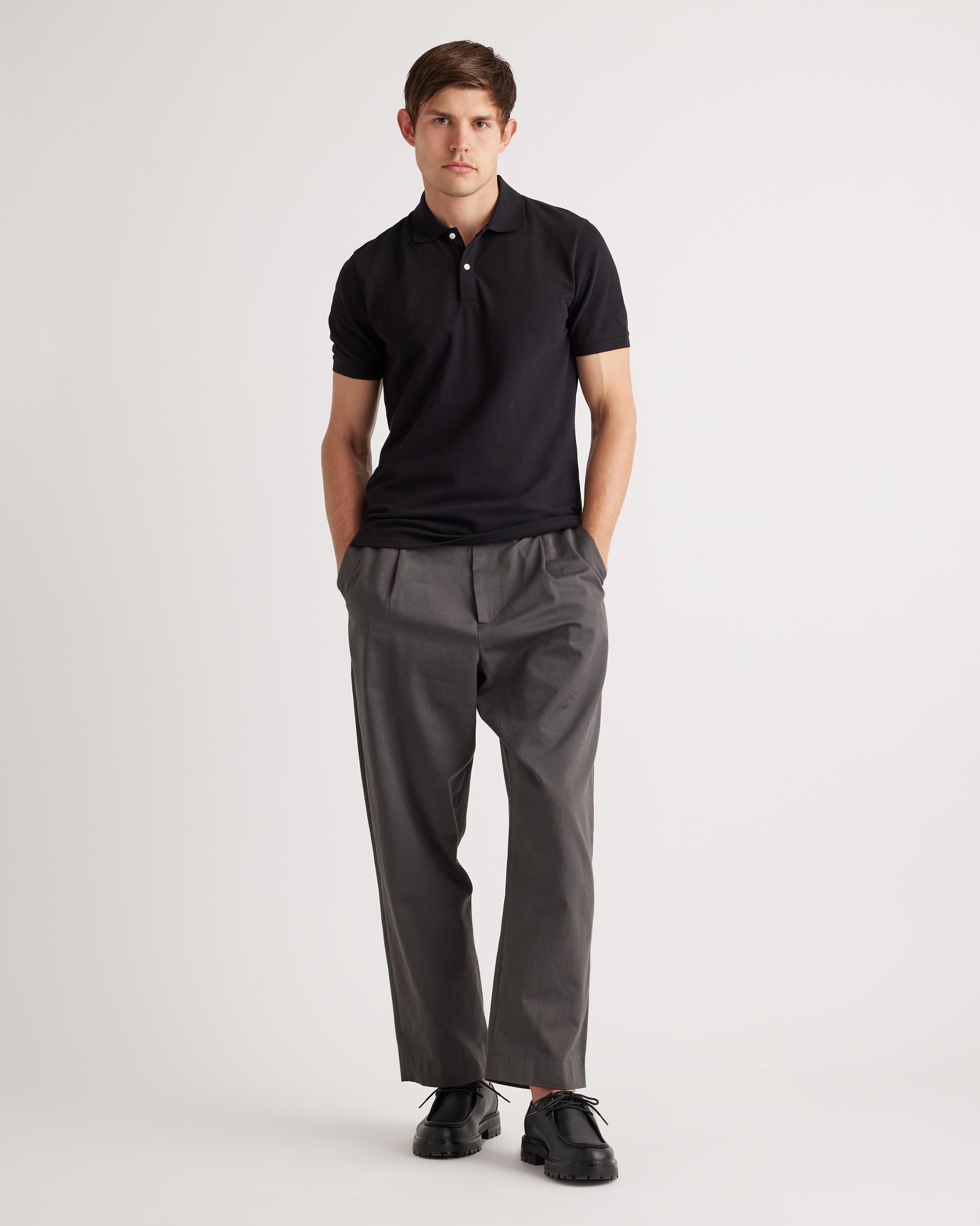 Quince | Men's Organic Stretch Luxe Pique Polo Shirt Spandex, Size XL, Organic Cotton Product Image