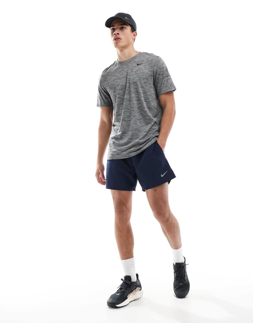 Nike Training Dri-Fit Reset t-shirt in gray heather Product Image