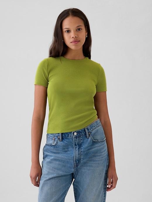 Modern Rib Cropped T-Shirt Product Image
