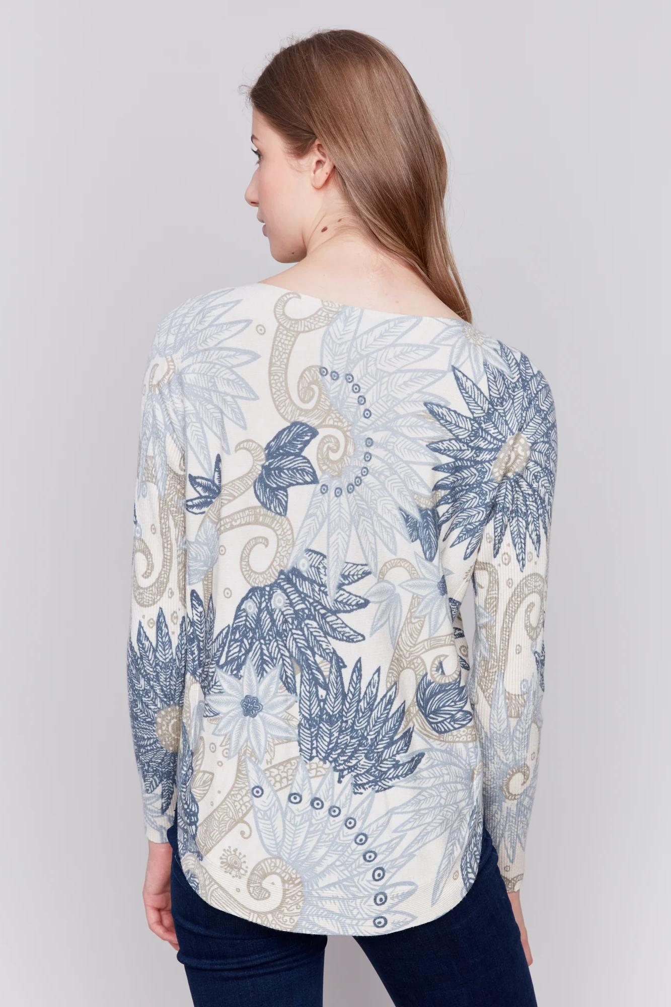 Knit Crew Neck Sweater- Product Image
