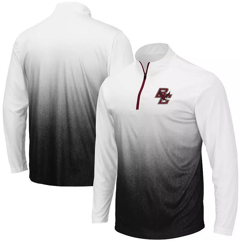 Men's Colosseum Gray Mississippi State Bulldogs Magic Team Logo Quarter-Zip Jacket, Size: 3XL, Mst Grey Product Image